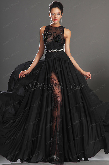 Black Sleeveless Evening Dress Black Sleeveless Evening Dress