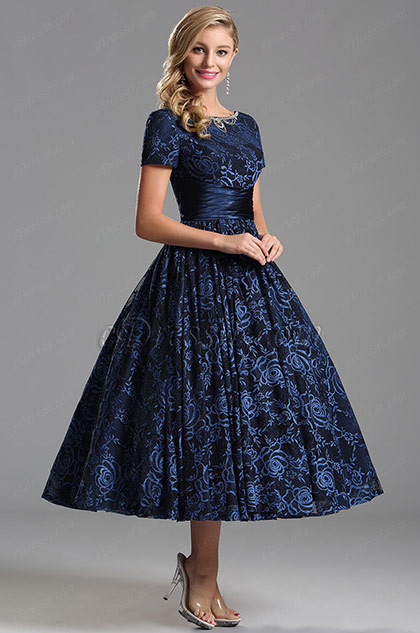 party frock with sleeves