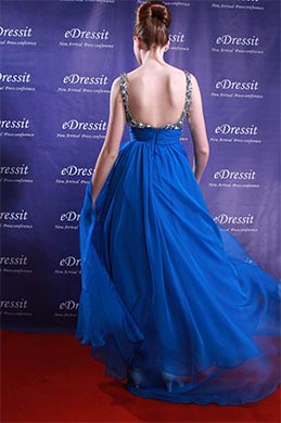 eDressit Blue Party Sequins Prom Gown Evening Dress