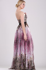 eDressit Strapless Floral Evening Dress