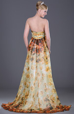 eDressit Strapless Floral Evening Dress
