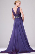 eDressit New Sexy V-cut Beaded Evening Dress