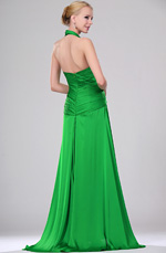 eDressit New Stylish Halter Green Evening Gown
