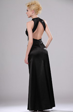 eDressit Sexy Black V-neck Evening Dress