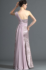 eDressit Gorgeous One Shoulder Pleated Lace Evening Dress (00121216)