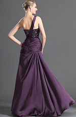 eDressit Shiny Purple One Shoulder Evening Dress (00123006)