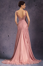 eDressit 2013 Neu V-Ausschnitt Handgefertigte  Blumen Abendkleid (00136046)