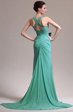 eDressit 2013 Neue Artikel Elegant Grün V-Ausschnitt Abendkleid (00138404)