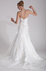 eDressit Graceful Strapless Wedding Gown