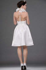 eDressit Hot Style White Halter Knee Length Wedding Dress (01111307)