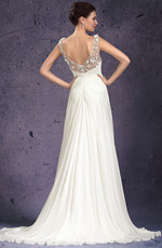 eDressit 2013 Nouveauté V-décolleté Fleurs Robe de Soirée  Robe de Mariée (01130807)