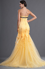 eDressit Fantastic Sweetheart and strapless Yellow Evening Dress (02122203)