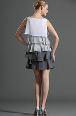 eDressit Artikel Trägerlos Multi-Schicht Tag Kleid (03120107)