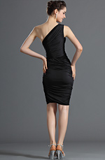 eDressit Exzellent  Kleines Schwarz Ein Schulter Cocktail Kleid/Ballkleid (03120500)