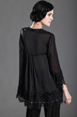 eDressit Black Long Sleeves Round Neckline Wear to Work Jacket (03124100)