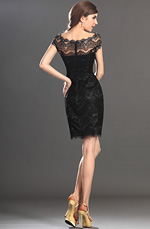 eDressit 2013 Neu Artikel Wunderbar Spize Klein Schwarz Cocktail Abendkleid Ballkleid (03130400)