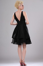 eDressit Sexy Klein Schwarz V-Ausschnitt Party Kleid (04110800)