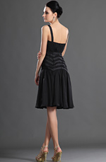 eDressit Sexy Tiefe V-Ausschnitt Schwarz Cocktail Abendkleid (04123600)