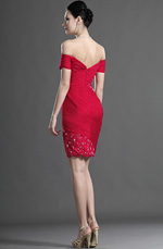 eDressit Off Epaule  Avec Dentelle Rouge Robe de Cocktail (04124202)