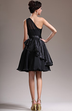 eDressit 2013 Neu Ein Schulter Schwarz Cocktail Kleid Party Kleid (04134800)