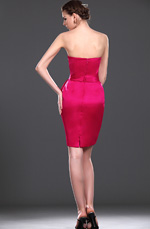 eDressit Neu Trägerlos Rosarot Brautjunfer Abendkleid (07110112)