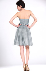eDressit Neu Trägerlos Grau Brautjunfer's Kleid (07110908)