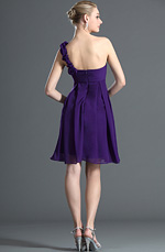 eDressit Bretelle Unique Violet Robe de Demoiselle (07121006)
