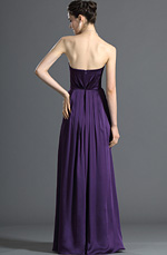 eDressit Trägerlos Purple Brautjungferkleid (07121606)