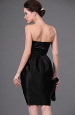 eDressit Neue Schwarz Traegerlos Knielang Party Kleid (26110700)
