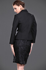 eDressit New Black Elegant Two Pieces Mother of the Bride Dress