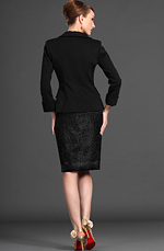 eDressit 2012 New Arrival Two Pieces Black Lace Mother of the Bride Dress