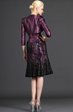 eDressit 2012 New Elegance Purple Two Pieces Mother of the Bride Dress