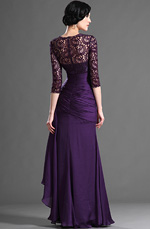 eDressit 2012 New Elegant Purple Sleeves Mother of the Bride Dress
