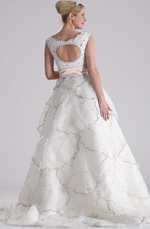 eDressit White Beades Prom Gown