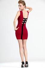 eDressit Tricot Rouge Robe de journée (32110502)