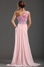eDressit 2013 S/S Fashion Show Pink One Shoulder Evening Dress Prom Gown (F00132601)
