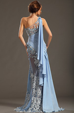 eDressit 2013 S/S Fashion Show Handmade Flowers Blue Evening Dress Prom Gown (F00133032)