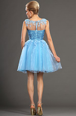 eDressit 2013 S/S Fashion Show Blau Rund Ausschnitt Cocktail Kleid Ballkleid (F04130232)
