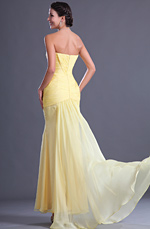 eDressit  Col en V Jaune Robe de Soirée (W00128203)