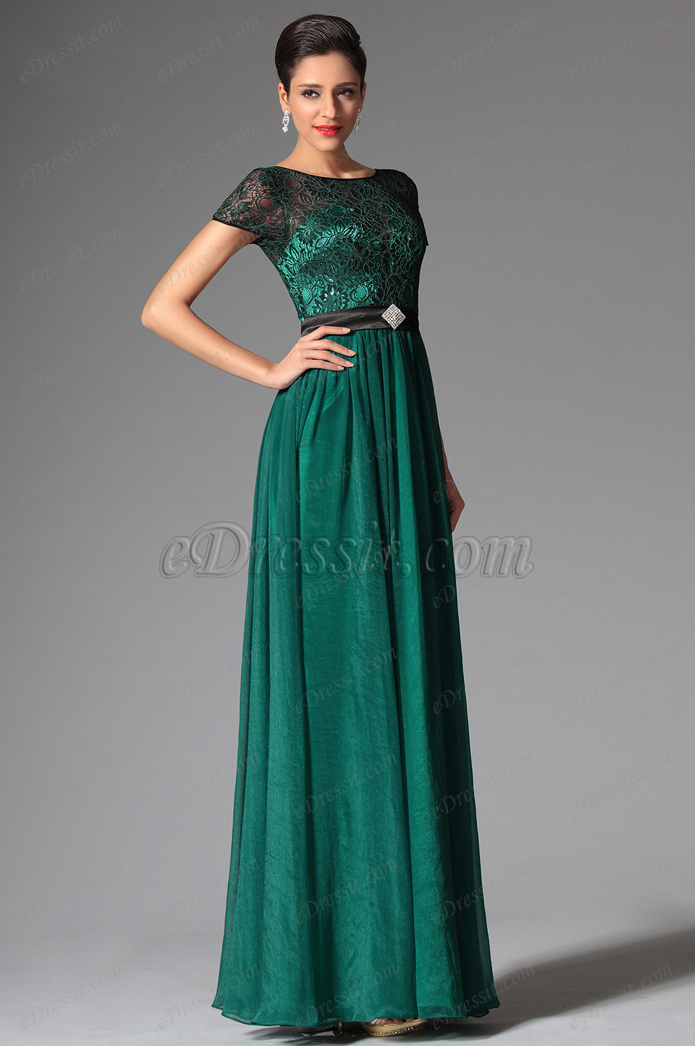 green evening dresses