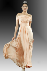 eDressit Dynamic Beaded One Shoulder Evening Dress