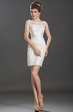 eDressit 2013 Nouveautés Agréable Dentelle Blanc Robe de Cocktail (03130307)