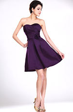 eDressit Neue Artikel Trägerlos Lila Brautjungfernkleid Party Kleid (07111206)
