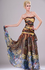 eDressit Glorious Ruched Strapless Evening Dress