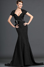 eDressit Stilvoll V-Ausschnitt Abendkleid (00126100)