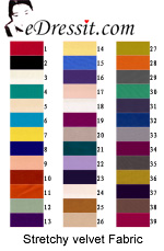 eDressit Stretchy Velvet Fabric