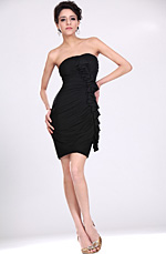 eDressit New Black Strapless Fitted Party Dress