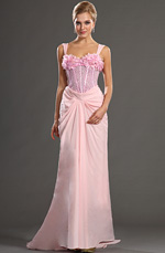 eDressit 2013 S/S Fashion Show Pink Straps Evening Dress Prom Gown (F00130801)