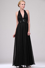 eDressit Noire V-col Robe de Soiree (00110500)