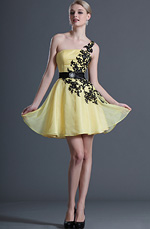 eDressit Glamourös Ein Schulter Cocktail Kleid (04122503)